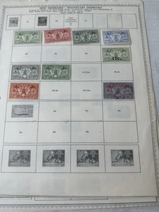NEW HEBRIDES, Excellent Stamp Collection mostly hinged on Minkus pages 42Stamps - Picture 1 of 7