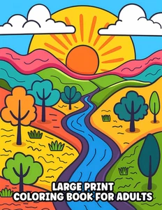 Large Print Coloring Book for Adults: Bold Lines and Easy to Color Pictures for  - Bild 1 von 12