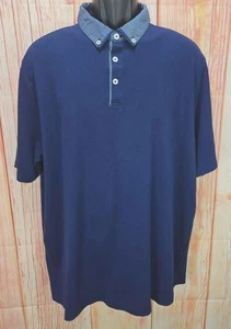 Johnston & Murphy Herren XXL Navy Polo Thin Fit - Bild 1 von 7
