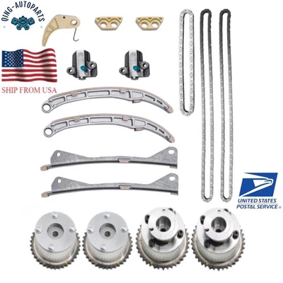 3.3L Engine Timing Chain VVT Kit For Hyundai Sorento Azera Kia Santa Genesis Fe Foto 1 de 4