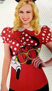 CAMISA MANGA HINCHADA DISNEY MINNIE MOUSE DISFRAZ HALLOWEEN MUJER ADULTO L/XL - Imagen 1 de 2