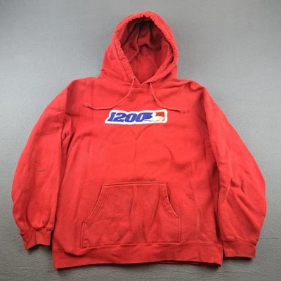 FELPA CON CAPPUCCIO VINTAGE ESDJCO RAVE SCENE RAVER TECHNO UOMO TAGLIA XL MADE IN USA 1200 THRASH - Immagine 1 di 4