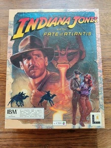 INDIANA JONES AND THE FATE OF ATLANTIS PC BIG BOX ITALIAN FLOPPY LUCASART - Foto 1 di 17
