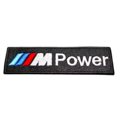 M Power BMW Embroidered Patch Car Brand Logo Motorsport Badge Applique 4" - Image 1 of 2