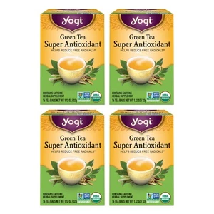 Yogi Tee Grüner Tee Super Antioxidans - 16 Beutel pro Packung (4 Packungen) - Bio A... - Bild 1 von 6