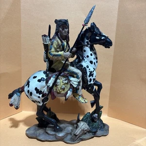 The American Indian Collection “Warrior On Spotted Horse” New In Box - Picture 1 of 12