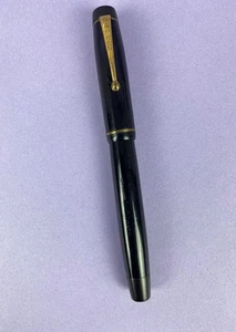 Pluma Estilográfica Parker Victory MK I Negra Oro 14K Plumín - Imagen 1 de 7