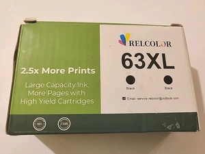 63XL Tintenpatronen Kombipack (2 schwarz) für HP 63 XL OfficeJet 3830 - Bild 1 von 8