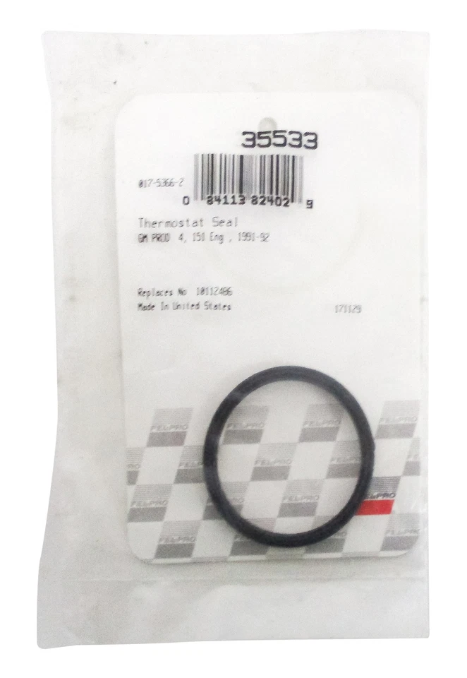 Sello termostato Fel-Pro para Nissan Buick Chevy Oldsmobile Pontiac 35533 1989-06 Foto 1 de 1