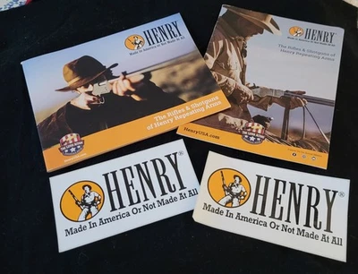 HENRY REPEATING ARMS COMPANY RIFLES 2020 CATALOGS AND 2 STICKERS - Image 1 of 4