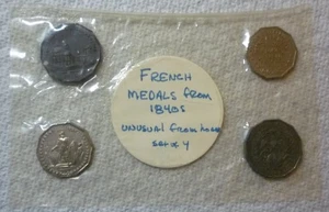 1842 1843 1844 FRANCIA - JUEGO DE MEDALLAS (4) - DUQUE DE ORLEANS, LOUIS FILIPPE, NAPOLEÓN - Imagen 1 de 13