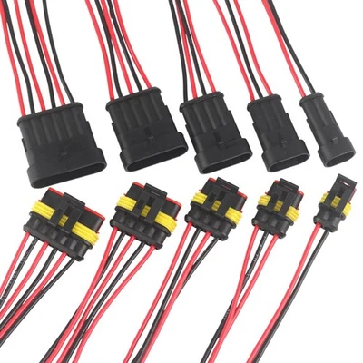 Auto Stecker Steckverbinder Steckverbindung 2-6 Polig Wasserdicht KFZ Kabel - Bild 1 von 4