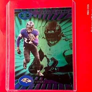 DERRICK HENRY 2024 Panini Illusions Foil NFL Baltimore Ravens Football Card 😎 - Picture 1 of 4