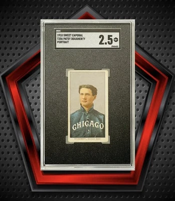 Patsy Dougherty *SGC 2.5* 1910 Sweet Caporal Portrait T206 Chicago - Imagem 1 de 3
