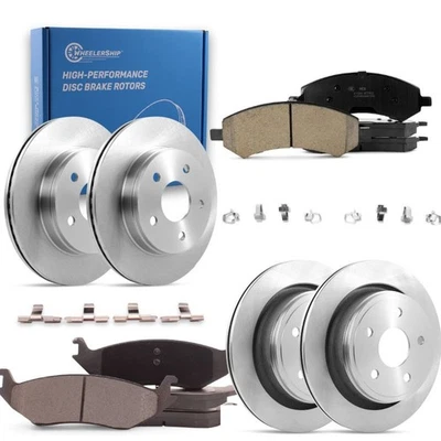 Front and Rear Brake Pads and Rotors Kit for Dodge Durango Ram 1500 Chrysler ... - Image 1 of 4