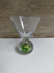 Circleware Green Bubble Bottom Martini Glass - Picture 1 of 6