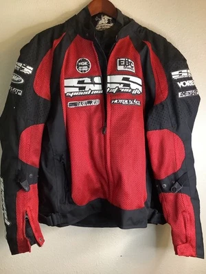 男式 Speed Strength 赛车夹克 XL 码红色/黑色 — 第 1/4 张图片