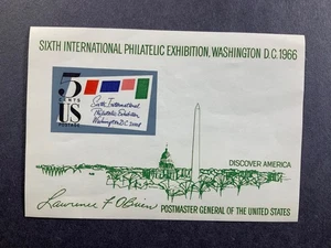 SCOTT # 1311 Sixth Int'l Philatelic Exhibition U.S. Stamps MNH Souvenir Sheet - Picture 1 of 1