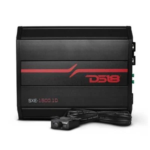 DS18 SXE-1500.1D/BK Class D Monoblock Car Amplifier 1 x 500W RMS @ 1 Ohm 1500W - Picture 1 of 6
