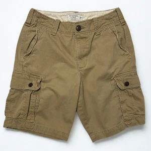 Abercrombie Fitch Cargo Shorts Mens 28 Khaki Y2K Normcore Streetwear - Picture 1 of 5