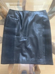 Damen HUGO by Hugo Boss, Echtleder Rock, Lammleder, schwarz, Gr. 34, neuwertig! - Bild 1 von 4