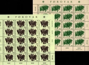 OPC 1981 Faroe Islands Europa Set Sheets of 20 Sc#63-4 MNH 42567 - Picture 1 of 1