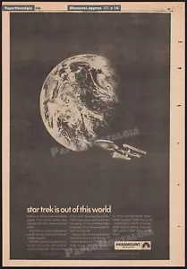 STAR TREK - Original 1969 Trade AD / poster _ Paramount TV _ TOS _ Nimoy Shatner - Picture 1 of 1