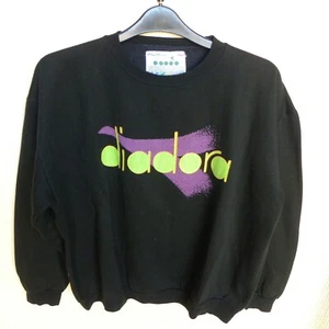 BELLISSIMA FELPA DIADORA VINTAGE STYLE STREETWEAR MADE IN ITALY - Picture 1 of 5