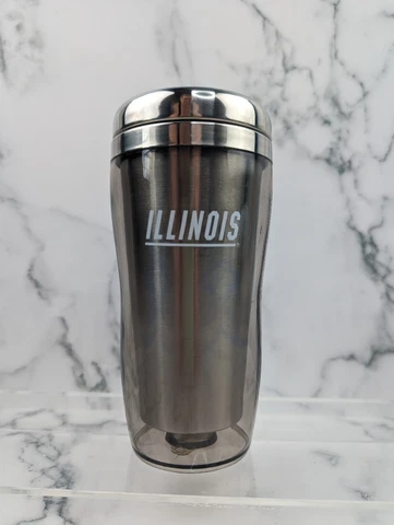 Silver UNIVERSITY of ILLINOIS Illini Insulated Tumbler Cover