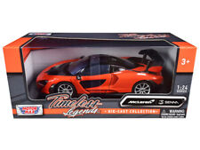 McLaren Senna Orange Metallic Black Timeless Legends 1/24 Diecast Car Motormax