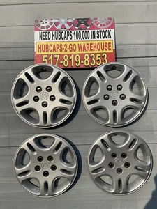 2001-02 Dodge Stratus 16” Silver Hubcaps Set 4 Oem Never Mounted. Shelf Ware - Picture 1 of 12