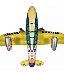 Bier Werbung Schlauchboote - Corona Extra Island Shuttle Flugzeug - Man Cave - Bar - Bild 1 von 4