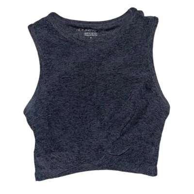 Beyond yoga grey twist side high neck tank top women’s size small - Image 1 of 4