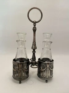 WMF Menage Essig Öl Straußenmarke Export für Frankreich - Jugendstil - Bild 1 von 21