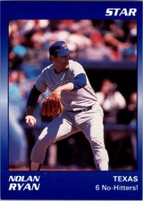 1990 (RANGERS) Star Ryan #6 Nolan Ryan/6 No-Hitters!