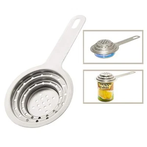 Universal Can Strainer | Food Grade Stainless Steel Can Colander with Handle ... - Picture 1 of 6
