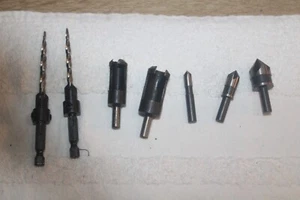 7 Irwin Tools Countersinks, High Speed Countersink, Plug Cutters - Picture 1 of 4