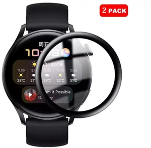 2 x Cubierta protectora de pantalla con película curva 3D para Huawei Watch 3 46 mm - Imagen 1 de 13