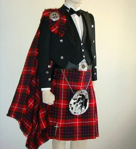 22 pcs | Scottish Prince Charlie Jacket & Kilt Set | Formal Outfit I Geoffrey - Picture 1 of 13