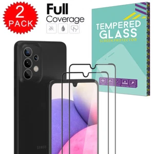 2Pack For Samsung Galaxy A15 5G A12 A02S A25 A33 Tempered Glass Screen Protector - Picture 1 of 19