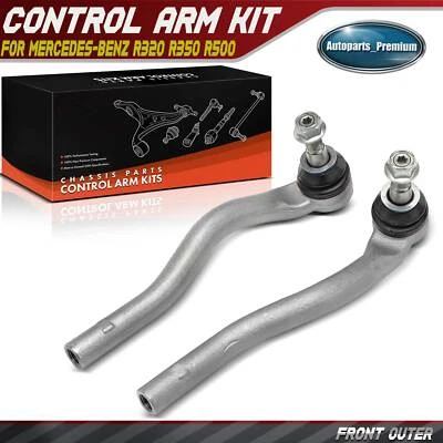 2 peças extremidade externa da haste de amarração dianteira para motorista e passageiro para Mercedes-Benz R320 R350 R500 - Imagem 1 de 4