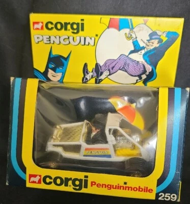 Vintage 1978 Penguinmobile Diecast Corgi Penguin # 259 DC Comics New in Box - Image 1 of 4