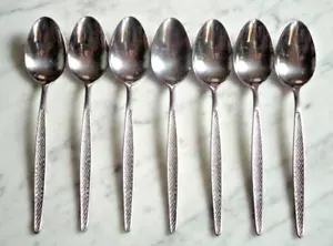 AMC Stainless Cascade Japan 6 1/2 inch Set of 7 Teaspoons - Picture 1 of 4