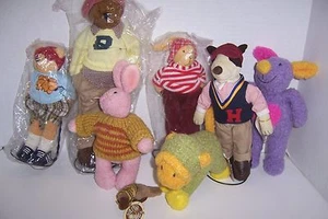 Mixed lot of 8 Naito Design Plush Bears & Animals, Japan - Picture 1 of 2