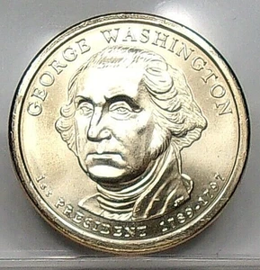 2007 P GEORGE WASHINGTON UNZIRKULIERTE PRÄSIDENTENGOLDDOLLAR 1. Münze im Set - Bild 1 von 3