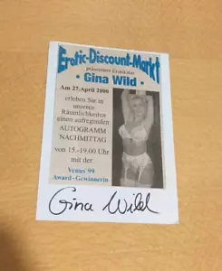 GINA WILD *Erotik*, original signed Autographcard 10x15 cm (2) - Bild 1 von 1