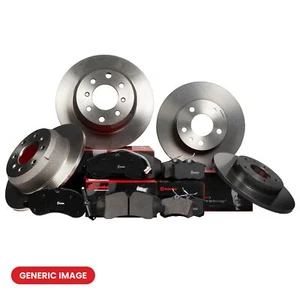 Front + Rear Brake Discs Coated Vented & Solid + Pads Fits VW Golf Jetta BREMBO - Picture 1 of 12