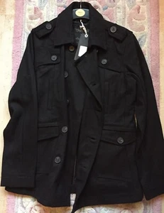 BRAVE SOUL BLACK COAT JACKET SIZE S BRAND NEW - Picture 1 of 12