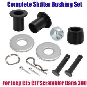 Complete Shifter Bushing Set For Jeep CJ7 CJ5 Scrambler Dana 300 Transfer Case