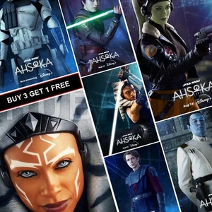 Ahsoka Star Wars Posters TV Show A4 A3 A5 Wall Art Print Decor Film Movies 2023 - Picture 1 of 25